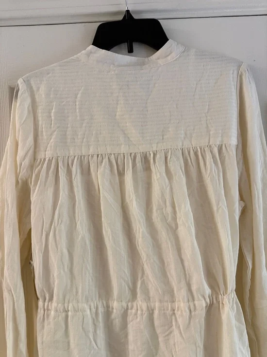 Style & Co Women's Cream Tiered Long-Sleeve Drawstring Dress - Picture 10 of 16